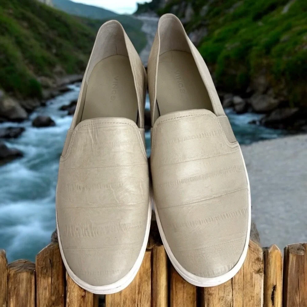 Vince Slip-on Sneakers Walking Casual  Leather Upper‎ Shoes